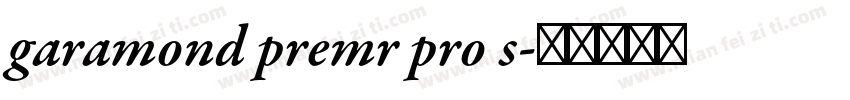 garamond premr pro s字体转换